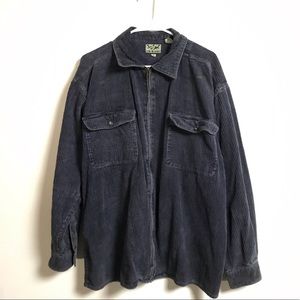 Corduroy Zip-up Shirt/ oversized jacket